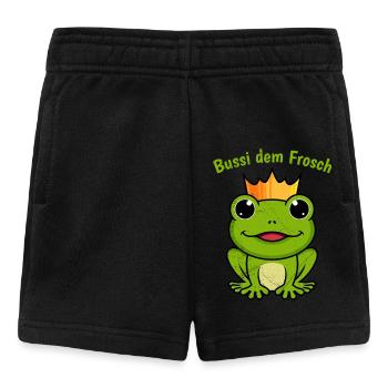 Karneval Party Kostüm BUSSI DEM FROSCH Lustiges - Baby Shorts - Schwarz - Vorne