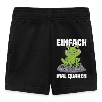 Karneval Party EINFACH MAL QUACKEN Lustiges - Baby Shorts - Schwarz - Vorne