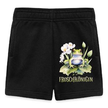 Karneval Kostüm FROSCHKÖNIGIN Lustiges Fasching - Baby Shorts - Schwarz - Vorne