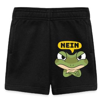 Faschingsparty NEIN Lustiger Frosch Karneval - Baby Shorts - Schwarz - Vorne