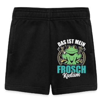 Karneval Party Frösche DAS IST MEIN FROSCHKOSTÜM - Baby Shorts - Schwarz - Vorne