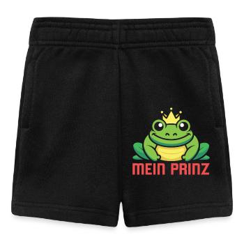 Karneval Party Männer MEIN PRINZ Lustiges Frosch - Baby Shorts - Schwarz - Vorne