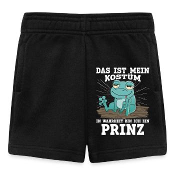 Froschkostüm DAS IST MEIN KOSTÜM BIN EIN PRINZ - Baby Shorts - Schwarz - Vorne