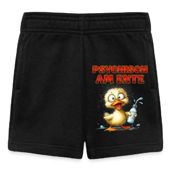 Entenkostüm PSYCHISCH AM ENTE Lustiges Karenval - Baby Shorts - Schwarz - Vorne