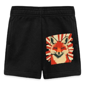 Fox Retro - Baby Shorts - black - Front