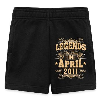 April 2011 Geburtstag Legende - Baby Shorts - Schwarz - Vorne