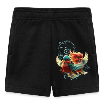 Love melody of tender birds. - Baby Shorts - black - Front