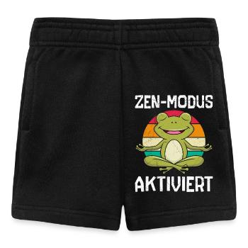 Karneval Kostüm Frosch ZEN-MODUS AKTIVIERT - Baby Shorts - Schwarz - Vorne