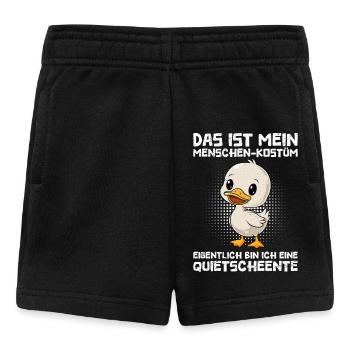 Karneval Ente DIES IST MEIN MENSCHEN OUTFIT BIN - Baby Shorts - Schwarz - Vorne