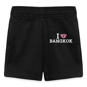 J’aime Bangkok Cool UK Mauvais drapeau Coeur Lover Jeu de mots - Short Bébé - noir - Devant