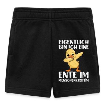 Karneval EIGENTLICH BIN ICH EINE ENTE IM MENSCHEN - Baby Shorts - Schwarz - Vorne