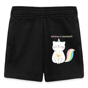 Believe in yourself - Baby Shorts - Schwarz - Vorne
