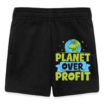 Planet vor Profit - Baby Shorts - Schwarz - Vorne