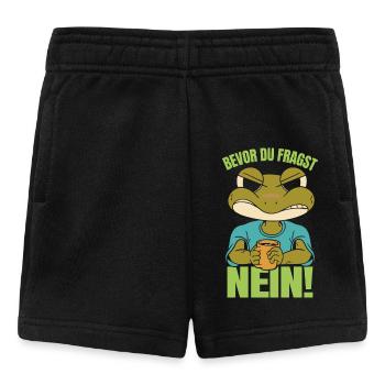 Froschkostüm BEVOR DU FRAGST NEIN! Lustiges - Baby Shorts - Schwarz - Vorne