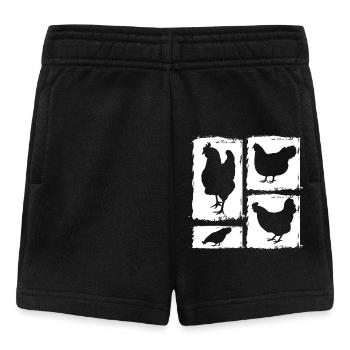 Chickens Hen - Baby Shorts - black - Front