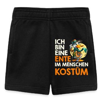 Karneval Kostüm BIN EINE ENTE IM MENSCHEN KOSTÜM - Baby Shorts - Schwarz - Vorne