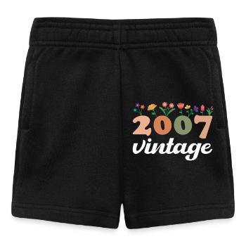 18 Jahre Jahrgang 2007 Geburtstagskind - Baby Shorts - Schwarz - Vorne