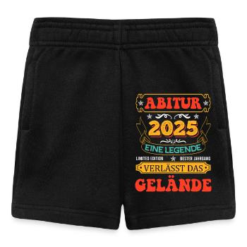 ABITUR 2025 EINE LEGENDE VERLÄSST DAS GELÄNDE - Baby Shorts - Schwarz - Vorne