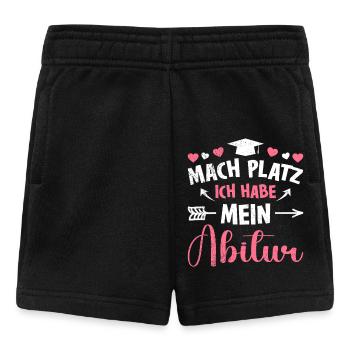 Mädchen MACH PLATZ ICH HABE ABITUR Lustiges - Baby Shorts - Schwarz - Vorne