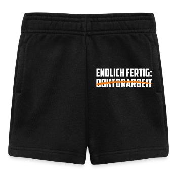 Doktortitel ENDLICH FERTIG DOKTORARBEIT GESCHAFFT - Baby Shorts - Schwarz - Vorne