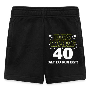 40. Geburtstag , Geburtstagsgeschenk Das wars (25) - Baby Shorts - Schwarz - Vorne