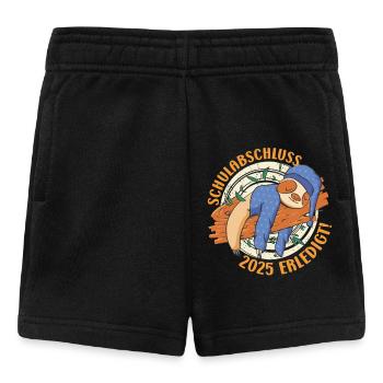 Abi Schulabschluss 2025 Erledigt Abiturient Lustig - Baby Shorts - Schwarz - Vorne