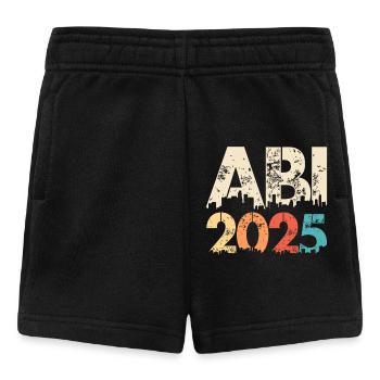 ABI 2025 Abitur Abschluss Lustiges Abiturienten - Baby Shorts - Schwarz - Vorne