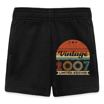 18 Jahre 2007 Vintage Retro Geburtstagsgeschenk - Baby Shorts - Schwarz - Vorne