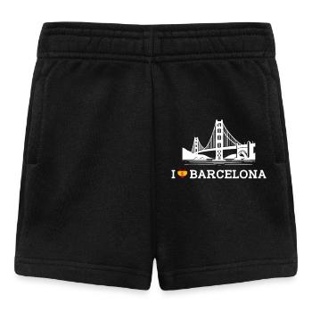 Ich liebe Barcelona Spanien Liebhaber der Golden Gate Bridge - Baby Shorts - Schwarz - Vorne