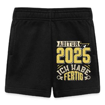 ABITUR 2025 ICH HABE FERTIG Abi Geschafft Lustig - Baby Shorts - Schwarz - Vorne
