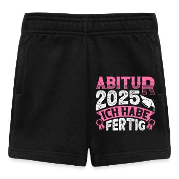 ABITUR 2025 ICH HABE FERTIG Abi Geschafft Lustig - Baby Shorts - Schwarz - Vorne