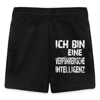 L’IA dit : Je suis une intelligence séduisante - Short Bébé - noir - Devant