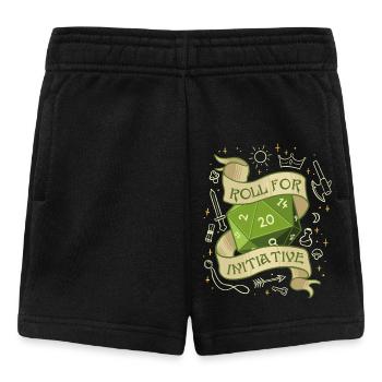 Roll for Initiative – Das Abenteuer beginnt - Baby Shorts - Schwarz - Vorne