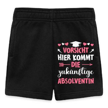 Mädchen VORSICHT HIER KOMMT DIE ZUKÜNFTIGE - Baby Shorts - Schwarz - Vorne