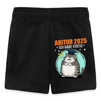 ABITUR 2025 ICH HABE FERTIG Abiturient Lustiges - Baby Shorts - Schwarz - Vorne