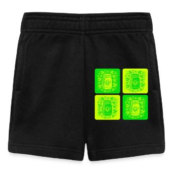 Vintage Honig & Bienen Design - Baby Shorts - Schwarz - Vorne
