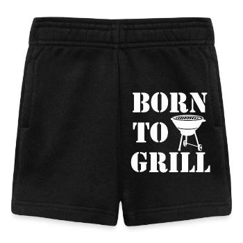 Grillen , Born to Grill - Baby Shorts - Schwarz - Vorne