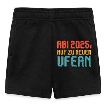 ABI 2025 AUF ZU NEUEN UFERN Abiturient Lustiges - Baby Shorts - Schwarz - Vorne