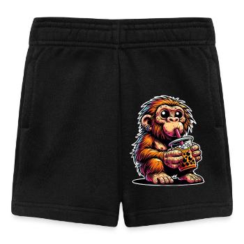 Thé à bulles de Néandertal - Short Bébé - noir - Devant
