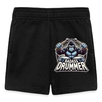Knallharter Schlagzeuger Gorilla cool Geschenk - Baby Shorts - Schwarz - Vorne