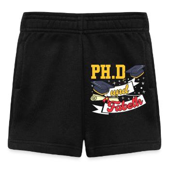 Doktortitel Ph.D AND FABOLOUS Lustiges - Baby Shorts - Schwarz - Vorne