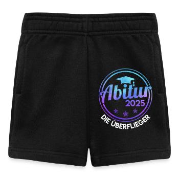ABITUR 2025 DIE ÜBERFLIEGER Abiturient Lustiges - Baby Shorts - Schwarz - Vorne