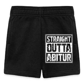 Abiturient STRAIGHT OUTTA ABITUR Lustiges - Baby Shorts - Schwarz - Vorne