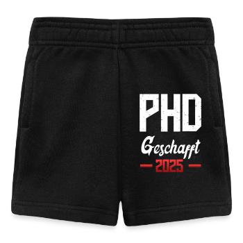Doktorarbeit PH.D GESCHAFFT 2025 Doktortitel - Baby Shorts - Schwarz - Vorne