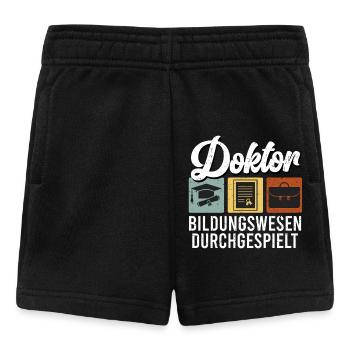 DOKTOR BILDUNGSWESEN DURCHGESPIELT Doktor Lustig - Baby Shorts - Schwarz - Vorne