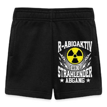 Abiturabschluss R-ABIOAKTIV EIN STRAHLENDER ABGANG - Baby Shorts - Schwarz - Vorne