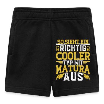Abi SO SIEHT EIN RICHTIG COOLER TYP MIT MATURA AUS - Baby Shorts - Schwarz - Vorne