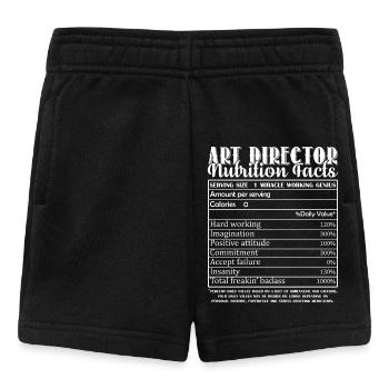 Art Director Nutrition Facts - Baby Shorts - black - Front
