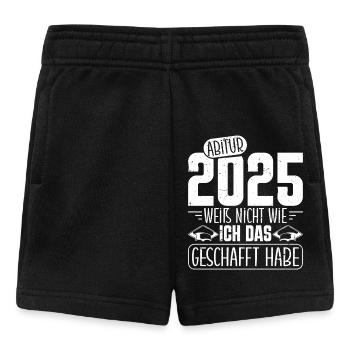 MATURA 2025 WEIß NICHT WIE ICH DAS GESCHAFFT HABE - Baby Shorts - Schwarz - Vorne