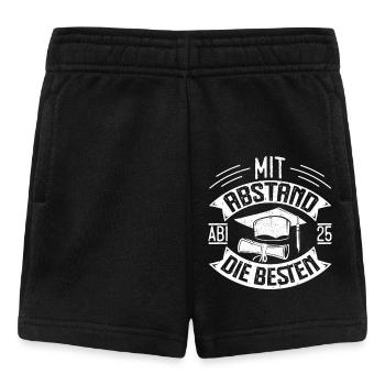 Abiturient MIT ABSTAND DIE BESTEN Abi Lustiges - Baby Shorts - Schwarz - Vorne